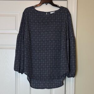 Ava & Viv Patterned Blouse size 1X
